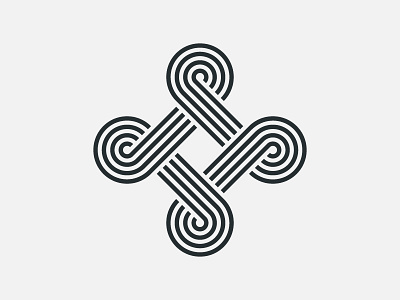 Cross carved cross design icon logo vector