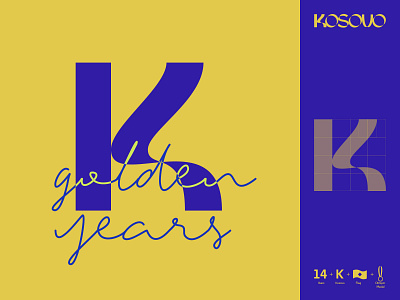 KOSOVO 14_Anniversary of Independence anniversary of independence design icon kosovo logo minimal of independence typography