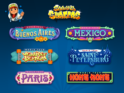 Logos - Subway Surfers buenos aires day of the dead game art hong kong logo mexico paris photoshop saint petersburg subway surfers typography venice beach