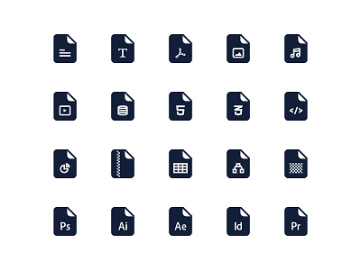 File Icons base chart document file icon icons image music sound text video