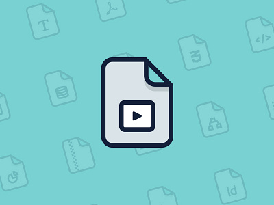 File Icon Pack document file icon play video