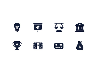 Business And Money Glyphs