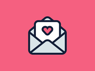 Love Letter envelope heart icon letter love