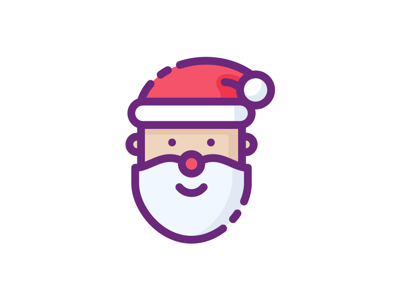 Santa beard character christmas holidays man santa