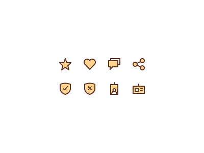Basic Web Icons bubble chat conversation heart icons id share shield star web