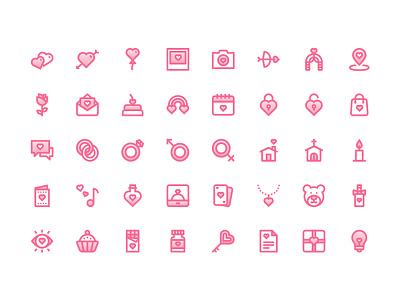 Love Icon Pack by Dryicons on Dribbble