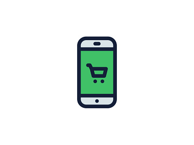 Mobile Shopping Icon mobile online order phone shop shopping