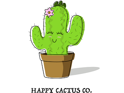Happy Cactus design illustration vector