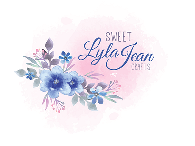 Sweet LylaJean Crafts Logo branding design logo