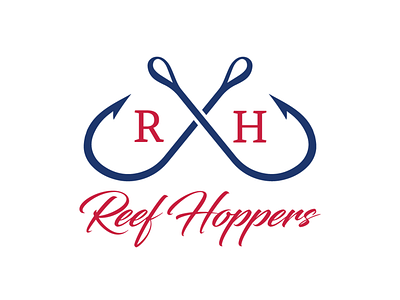 Reef Hoppers Logo branding design logo typography