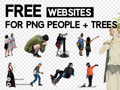 Free PNG people and trees websites architect architecture cutout digital graphic design png vector
