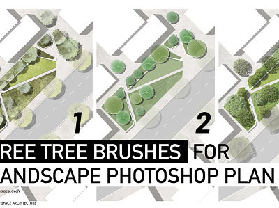 Landscape Photoshop Rendering in 3 ways architecture architecture design graphic design landscape architecture landscape design landscape postcard