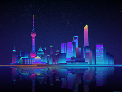 Shanghai City Skyline