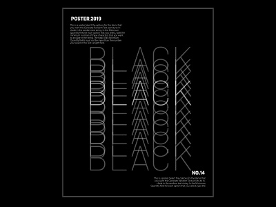 black poster design branding digital graphic design illustration poster poster a day poster design