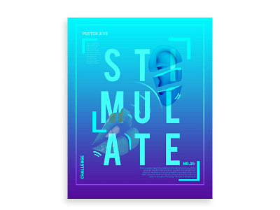 Poster design branding graphic design illustration logo poster poster art poster design stimulate typography