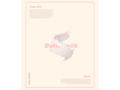 Buttermilk poster design branding graphic design illustration poster poster art poster design typography