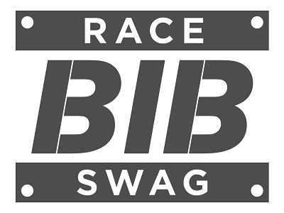 Race Bib Swag Logo logo race bib swag simple