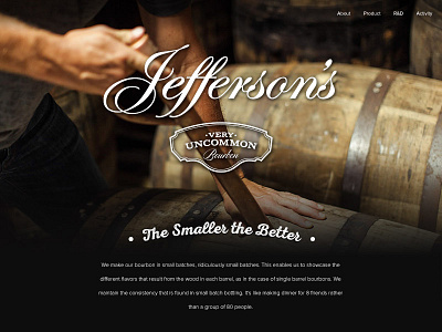 Bourbon Website authentic bourbon clean website