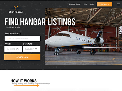 Daily Hangar airplane hangar plane website