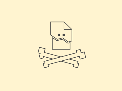 Error 404 bones error icon skull