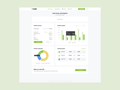 Dashboard for Fumbi