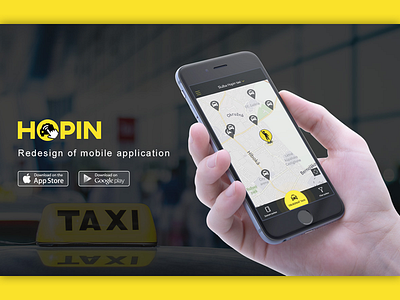 Hopin redesign mobiledesign ordering taxi ui uidesign ux