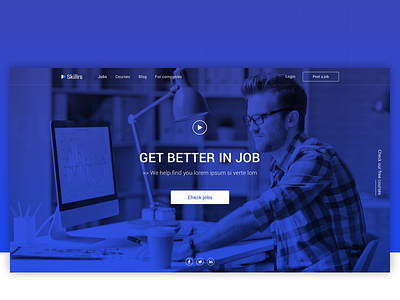 Skillrs hiring hr job overlay recrut skill ui ux webdesign