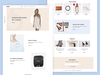 Fashio homepage ecomerce eshop fashion homepage ui ux webdesign