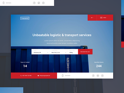 Cargo calculate cost cargo delivery header logistic services sketch transport truck