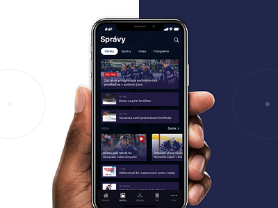 Hockey app hockey mobile app news redesign sketch sport