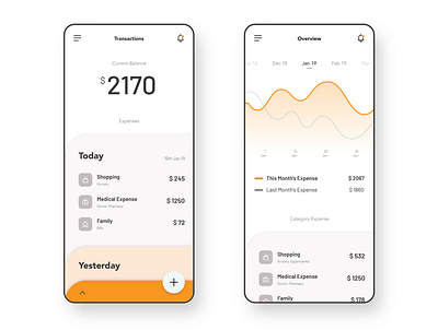 Daily Expenses App Concept appui appuidesign dailyui dailyux ui uidesign uiux uiuxdesign ux uxdesign