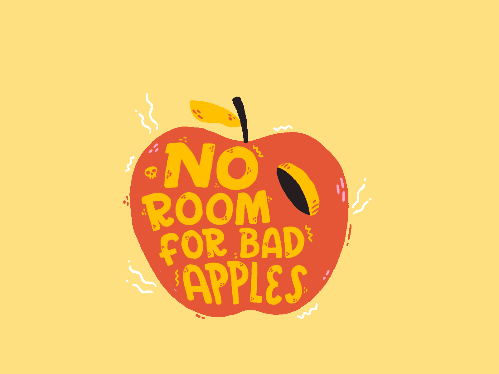 Bad apples animated gif animated illustration giphy giphy sticker illustration gif