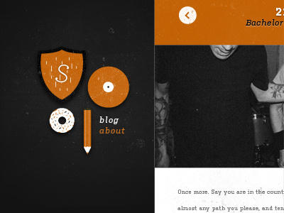 Personal Blog Theme blog orange school