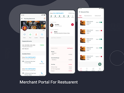 Merchant portal for restuarent app appui fooddeliveryapp fooddeliveryforrestuaremnt fooddeliverypartnerportal merchant portal for restuarent merchantappfood mobileui mobileuifood restuarentmanagement ui uikit