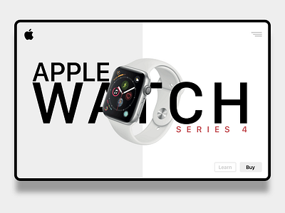 Apple Watch Landing Screen apple apple watch design invisionstudio technology ui webdesign