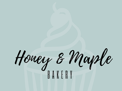 Honey & Maple Bakery branding design designer illustration logo minimal typography