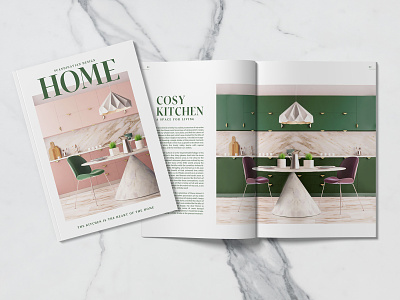HOME interior magazine cover design interior design layout design magazine magazine cover magazine design print print design print designer