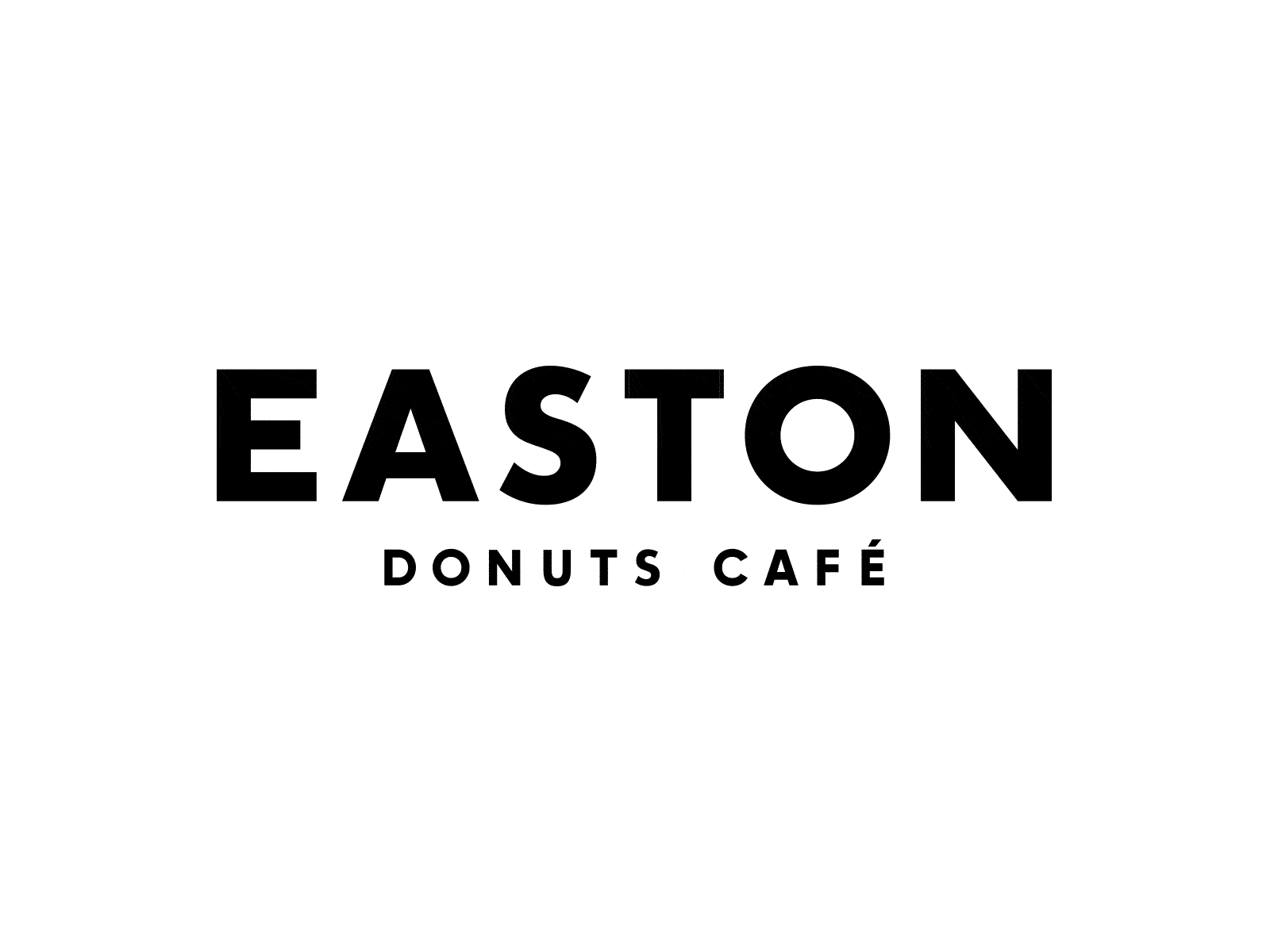EASTON donuts café logo animated animated gif animated logo donut shop donuts identity identity branding logo logo design logotype typography typography design typography logo
