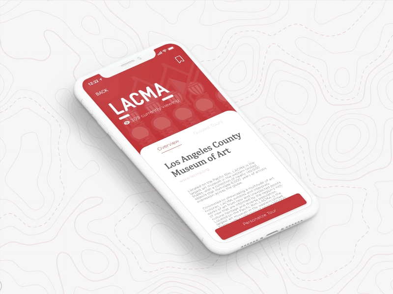 Museum App Concept aftereffects animated app cards ui clean ui illustrator interface lacma mobile museum product design uxui