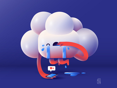 Raining 3d art character character concept concept design illustration vector