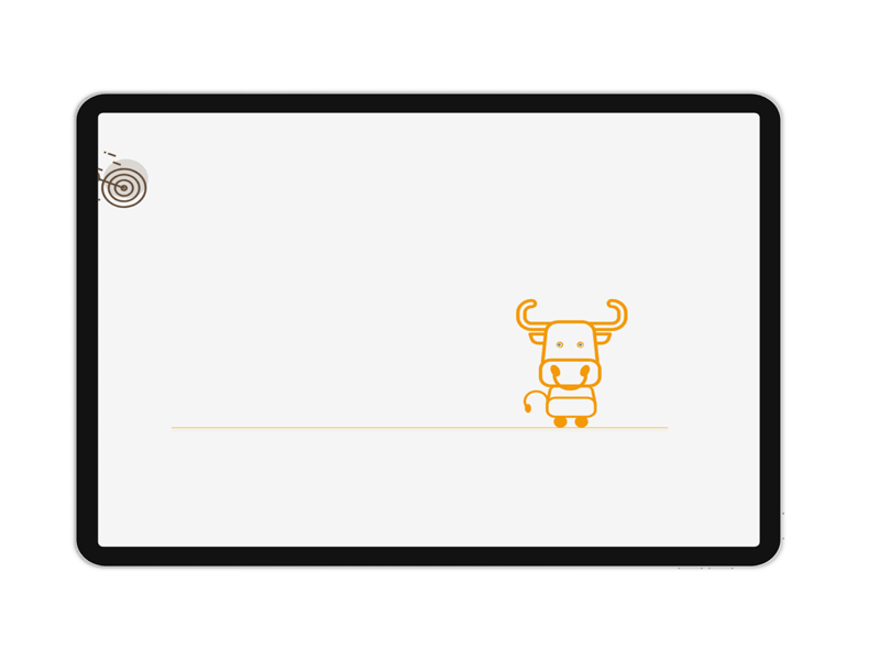 Hits A Bull's Eye Animation animation bulls design gif interaction ipad ui vector
