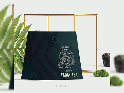 Olivia's Fancy Tea Branding brand identity branding branding design illustration logodesign tea logo teabranding tealogo