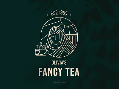 Olivia's Fancy Tea Branding