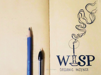 Wisp: Organic Incense brand identity branding branding design illustration incense incense sticks logodesign organic organic incense wisp wisp logo wisplogo