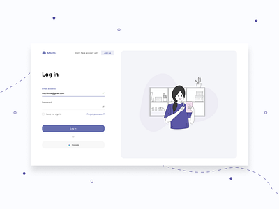 Daily UI Design 01 - Log in