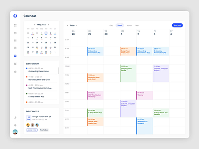 Management Dashboard Design 🏅 admin admin dashboard calendar clean dark theme dashboard design invoice minimal project management ui user