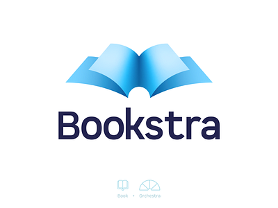 Bookstra Logo Design app brand brand identity colorful design system graphic design graphicdesign icon logo sketch typography ui uidesign ux visual identity