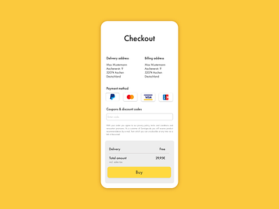 Daily UI #02 - Checkout