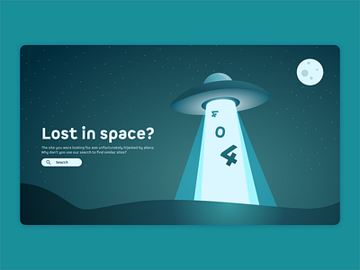 Daily UI #08 - 404-Page 404 404page aliens colorful daily008 flat illustration illustration search sketch userinterface ux uxdesign uxui vector