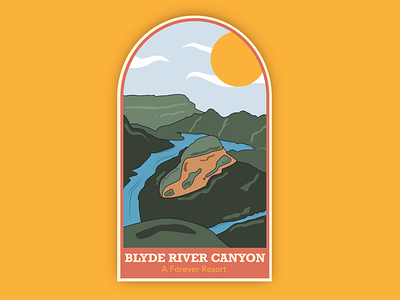 Blyde River Canyon Badge badge blyde river canyon canyon design illustration nature south africa sticker travel
